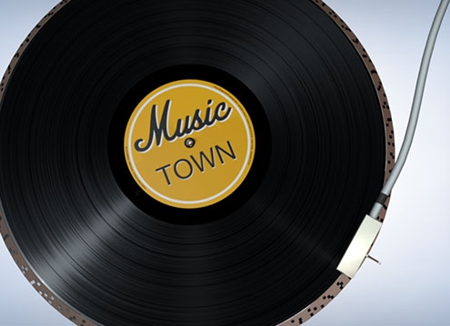 Music Town animation logo